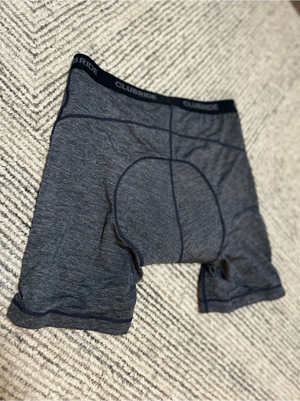 Club Ride Men's Padded Grey Cycling Shorts XL